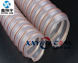 KS0905進口耐磨 工業 聚（jù）氨脂pu透明鋼絲吸（xī）塵通風軟管（guǎn） 印刷機 掃（sǎo）地車用