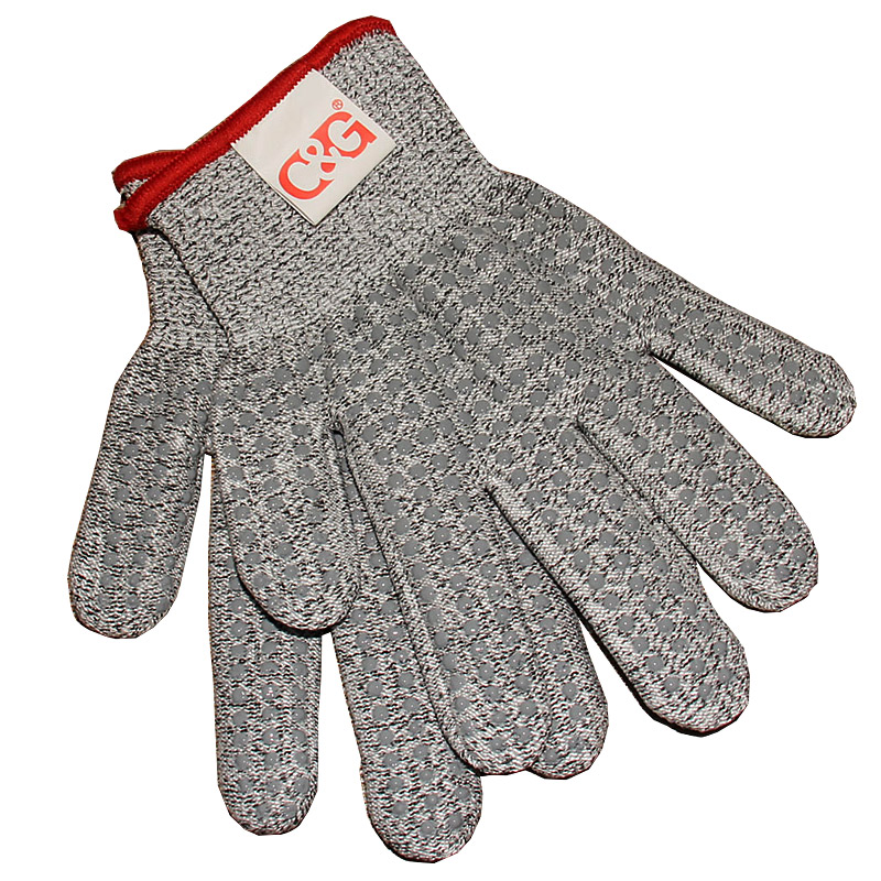 HPPE防切割點矽膠防滑手套