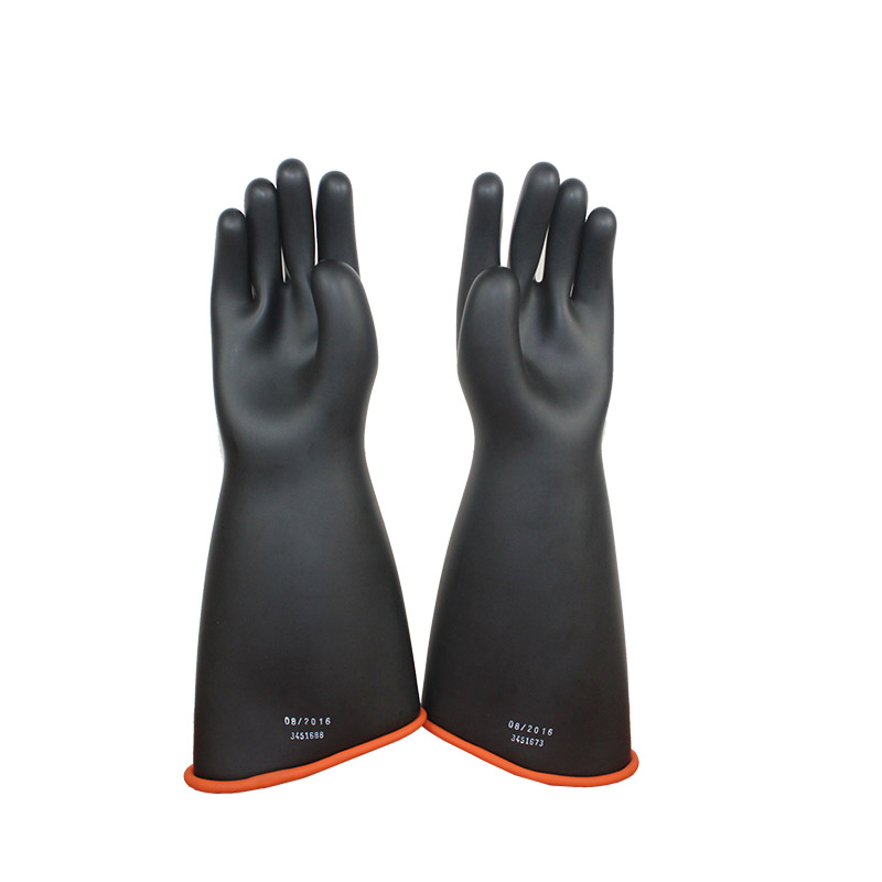 2級絕緣手套斜邊黑（hēi）橘款