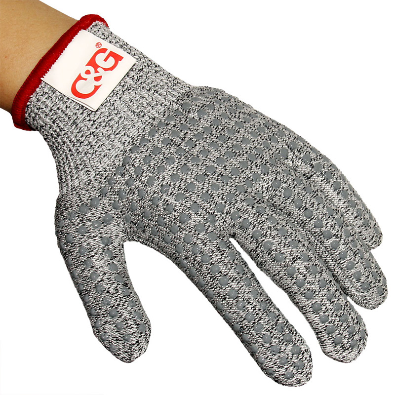 HPPE防切割點矽膠防滑手套(tào)