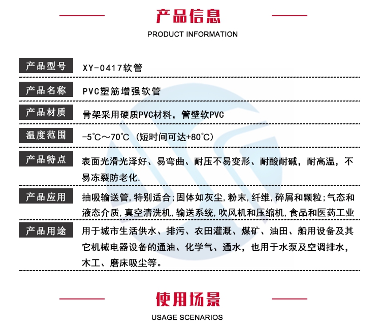 PVC方（fāng）筋增強軟管（guǎn）